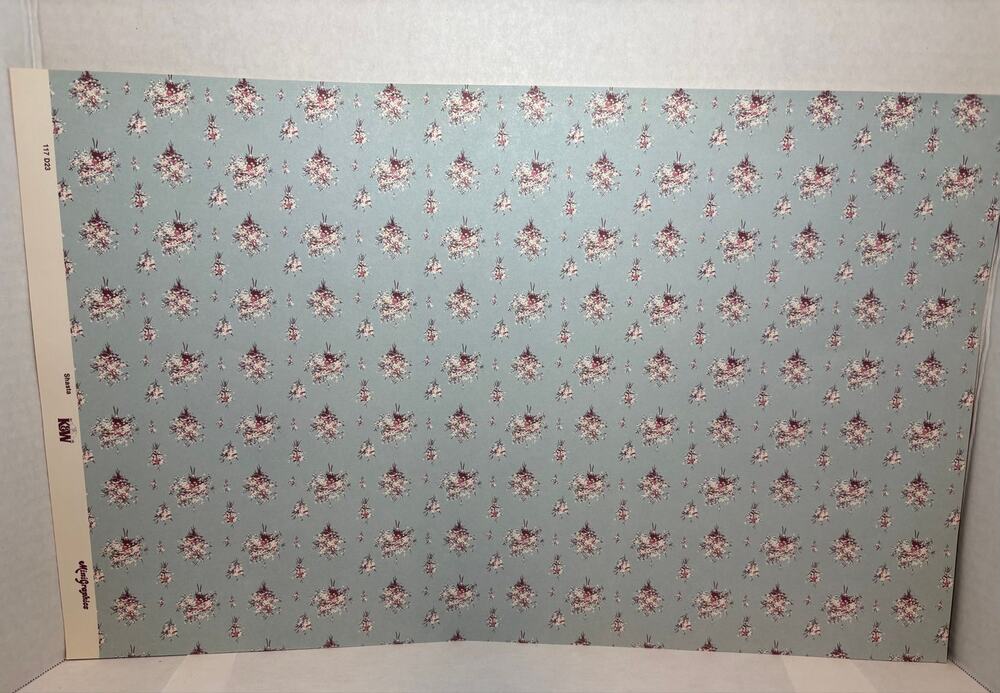 Vintage Dollhouse Miniature Wallpaper 1:12 Scale #9